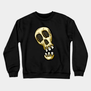 Skull Face Spooky Halloween Bones Cartoon Crewneck Sweatshirt